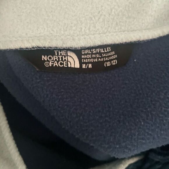 The North Face Glacier Colorblock Fleece 1/4 snap Sweater Size 10-12 - Picture 5 of 5